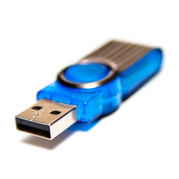 Pendrive isolated on white Free Photo